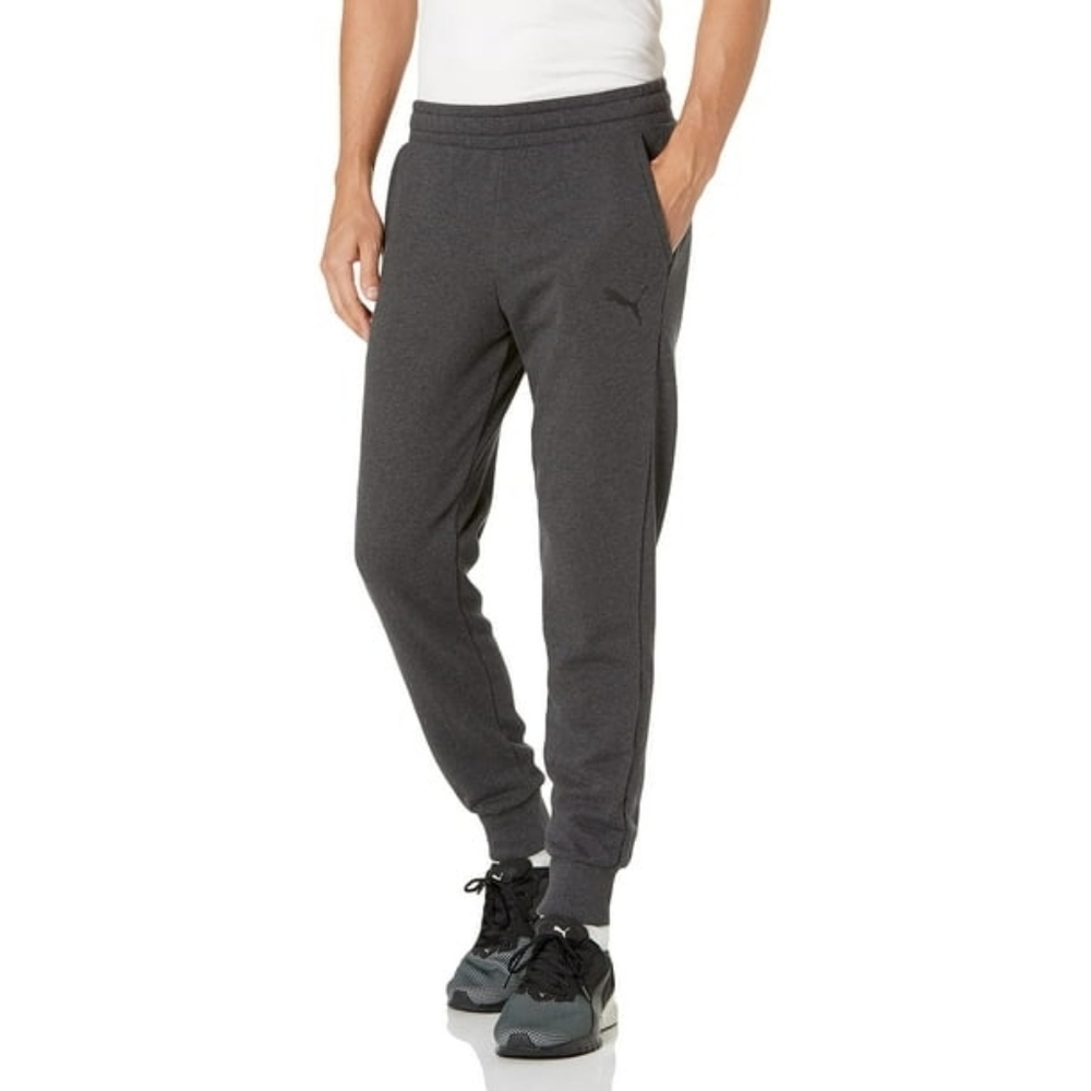PUMA Men's Dark Gray Joggers Small